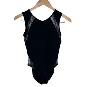 Lululemon Ivivva Black Silver Unitard Girls Size 14